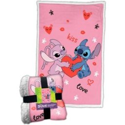 WTT Plaid sherpa Stitch et Angel Kiss Love Pink