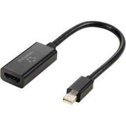 Câble adaptateur Renkforce Mini-Display Prise femelle HDMI-A 0.16 m noir RF-5947252 contacts dorés Câble DisplayPort