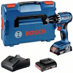 Perceuse-visseuse sans fil Bosch Professional GSR 18V-45 06019K3203 18 V 2.0 Ah Li-Ion + 2 batteries, + chargeur, + mallette