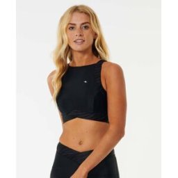 Rip Curl Haut de Maillot de bain crop Mirage Noir/Noir 2XS Female