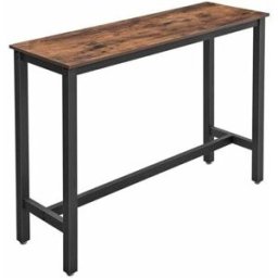 VASAGLE Table de bar industriel