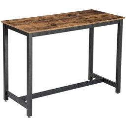 VASAGLE Table de bar stable, Industriel