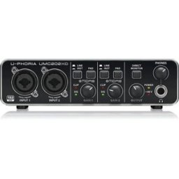 Behringer Interface Audio Umc202hd Black One Size unisex