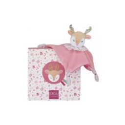 Doudou et Compagnie Eléa le Renne Doudou Carré (1 Doudou + 1 Boîte) - Boîte 1 doudou