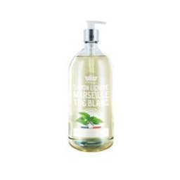 Les Petits Bains de Provence Savon Liquide Thé Blanc 1 L - Flacon-Pompe 1000 ml