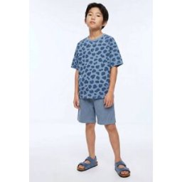 MONOPRIX Short élastiquée en nid d'abeille uni en coton BIO GOTS 3 ans