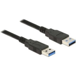 Delock Câble USB USB 3.2 Gen1 USB-A mâle, USB-A mâle 1.50 m noir 85061