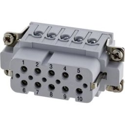Amphenol C146 10B010 002 4-1 Insert femelle contacts argentés 1 pc(s)