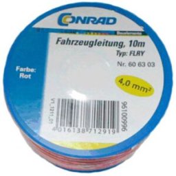 Câble pour lautomobile FLRY-B Conrad Components 606303 1 x 4 mm² rouge 10 m