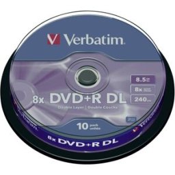 DVD+R DL vierge Verbatim 43666 10 pc(s) 8.5 GB 240 min