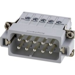 Amphenol C146 10A010 002 4-1 Insert mâle contacts argentés 1 pc(s)