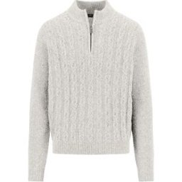 Fynch Hatton Pull à Demi-zip 1510360 Winter White 2XL Homme