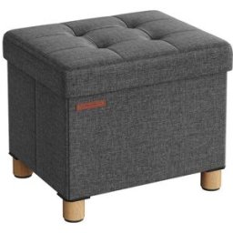 SONGMICS Pouf repose-pieds pliable