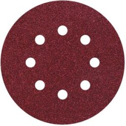 Set de feuilles abrasives pour ponceuse excentrique avec bande auto-agrippante, perforé Wolfcraft 2259100 Grain 80, 120, 240 (Ø) 125 mm 25 pc(s)