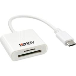 LINDY Lindy - Kartenleser (MMC, SD, RS-MMC, MMCmobile, microSD, MMCmicro, SDHC, SDXC) Lecteur de carte mémoire externe microSD, SD, USB 3.1 (Gen 1) blanc
