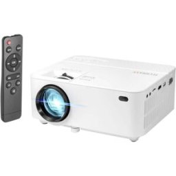 Technaxx Projecteur TX-113 LED 1800 Lumen ANSI 800 x 480 WVGA avec télécommande, entrée VGA, haut-parleur intégré