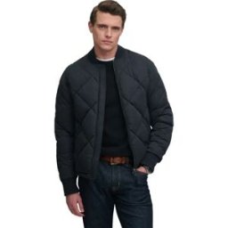 Superdry Veste Diamond Quilt Vulcan Navy L Homme