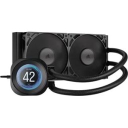 Corsair Refroidissement Liquide Nautilus 240 Rs Lcd 240 Mm Black One Size unisex
