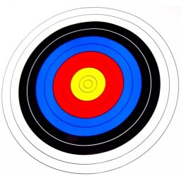 Lot de 5 cibles 40cm arme de lancer cible
