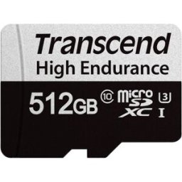 Transcend USD350V Carte microSD au détail 512 GB UHS-I, Class 10, v30 Video Speed Class