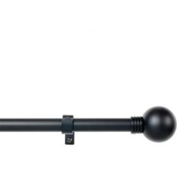 Stor Planet Tringle à Rideau 160-300 Cm White / Black One Size