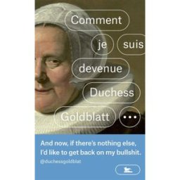 Comment je suis devenue Duchess Goldblatt... Duchess Goldblatt La Table ronde