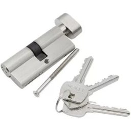 INF Cylindre de serrure avec 3 clés / serrure de porte haute sécurité 60 mm