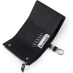 INF Portefeuille et porte-clés multifonctionnel en cuir