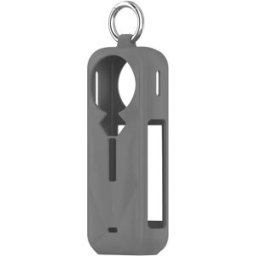 INF Étui en silicone pour Insta360 X5 : Protection complète et cache objectif Gris