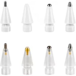 INF Set d'embouts de remplacement capacitifs compatibles avec Apple Pencil - PA6+cuivre multicolore, embouts à ressort,