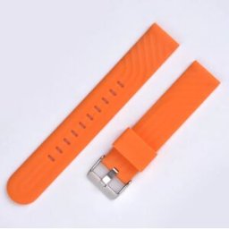 INF Bracelet de montre en silicone pour Huawei GT3 et iWatch 4 Orange 22 mm