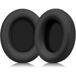 INF Coussinets d'oreille en cuir protéiné pour casques gaming circum-auraux compatibles avec MCHOSE V9 Series - 2 pièces Le noir