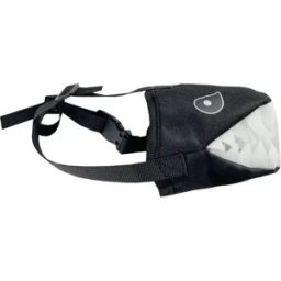 INF Muselière Requin Noir - Anti-morsure, Anti-aboiement, Ajustable pour Chien L