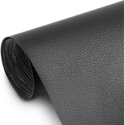 INF Patch de réparation autocollant cuir artificiel 50x138 cm Le noir