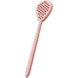 INF Silicone Meridian Patting Board - Double-Sided Soft Silicone Massage Paddle with Acupressure Point Stick, 37cm Reach Rose