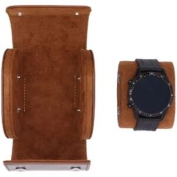 INF Boîte de Voyage pour Montre Unique en Cuir PU Portable Marron