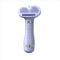 INF Sèche-cheveux et brosse de toilettage 6-en-1 compatible avec chiens et chats, spray ionique d'eau et 3 réglages de chaleur Violet