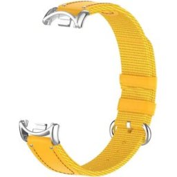 INF Bracelet de remplacement jaune en nylon et toile compatible avec Xiaomi Band 10/9/8