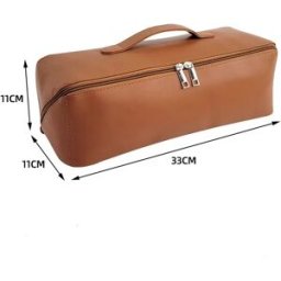 INF Sac de rangement pour sèche-cheveux portable Dyson Marron