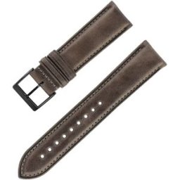 INF Bracelet de montre en cuir de vachette italien clair et changeant à l'huile et cire Gris 18 mm