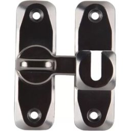 INF Loquet de porte - 90°/180° universel (perçage/sans perçage) Le noir