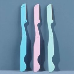 INF Ensemble de 3 Rasoirs à Sourcils Pliables - Trimmer de Précision en Acier Inoxydable - Outil de Beauté Portable
