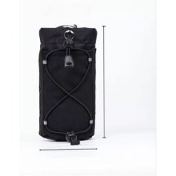 INF Poche porte-bouteille pliable pour sac à dos double-épaule - Pochette extension de sangle en nylon pour téléphone et Le noir
