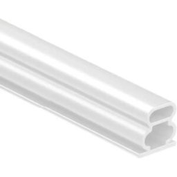 INF Lot de 2 bandes d'étanchéité en mousse EPDM 100cm x 1cm - Profil en I auto-adhésif, insonorisant et étanche Blanc