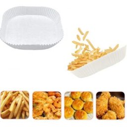 INF Revêtement en papier jetable antiadhésif pour friteuse à air, paquet de 50