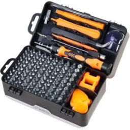 INF Trousse tournevis de précision 115-in-1 - Orange, embouts en acier Cr-V, magnétique avec arbre flexible