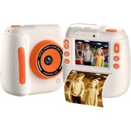 INF Appareil photo instantané avec impression et carte 32GB - 48MP, écran IPS 2.4-inch, vidéo 1080p, charge USB-C Orange
