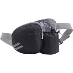 INF Ceinture d'hydratation de course à pied avec porte-gourde pour hommes et femmes Le noir