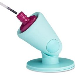 INF Support porte-vernis en silicone – Tapis à ventouse anti-déversement et anti-basculant pour manucure Vert