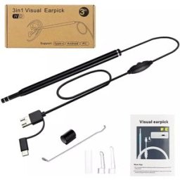 INF Nettoyant visuel pour les oreilles avec accessoires